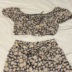 Crop top matching set